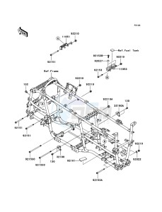 KVF750 4x4 KVF750-A1 EU GB drawing Engine Mount