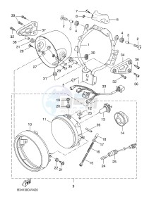 MTM690-U MTM-690-U XSR700 (B342 B342) drawing HEADLIGHT