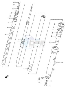 RF900R (E2) drawing FRONT DAMPER (RF900RR RS)