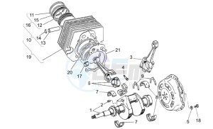 Nevada Classic IE 750 drawing Crankshaft cpl.