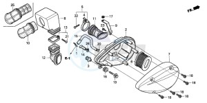 VT750C drawing AIR CLEANER