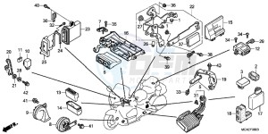 GL1800G GOLDWING 2ED drawing CONTROL UNIT (GL1800C/D/E/F/G) (AIRBAG)