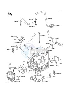 KLF300 4x4 KLF300-C17 EU GB drawing Cylinder Head