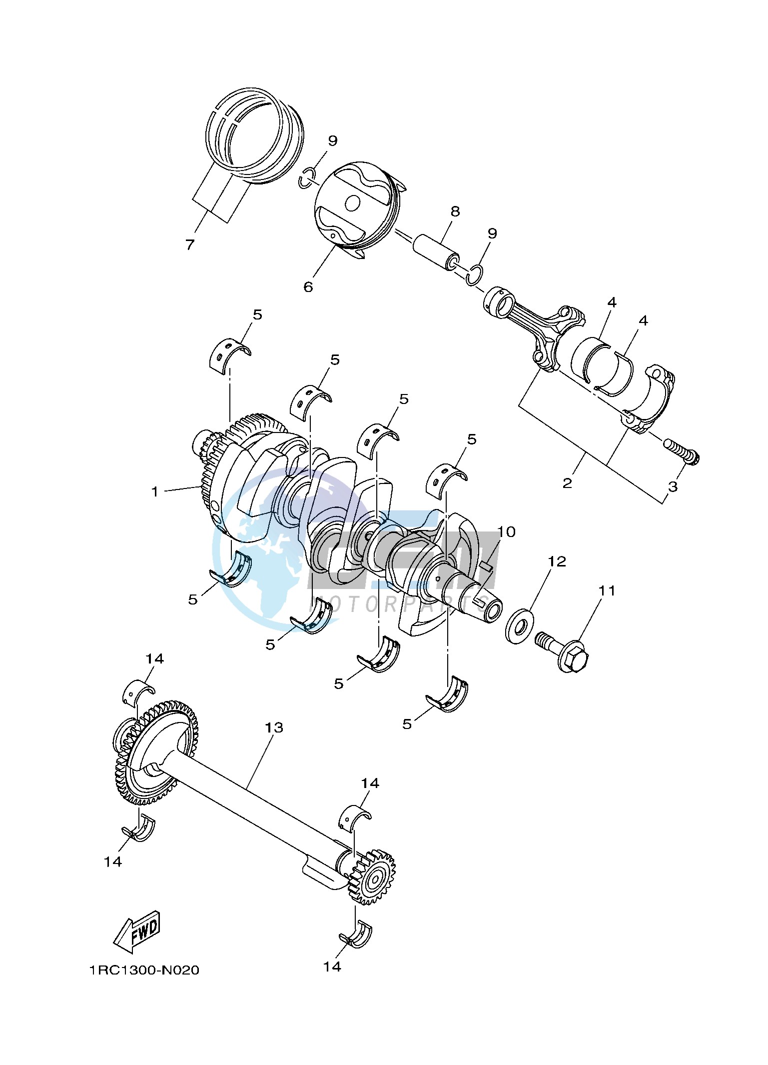 CRANKSHAFT & PISTON