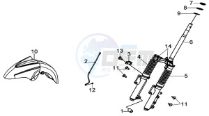 JOYRIDE S 125I (LF12W2-EU) (L7-L9) drawing FRONT FORK / FRONT FENDER