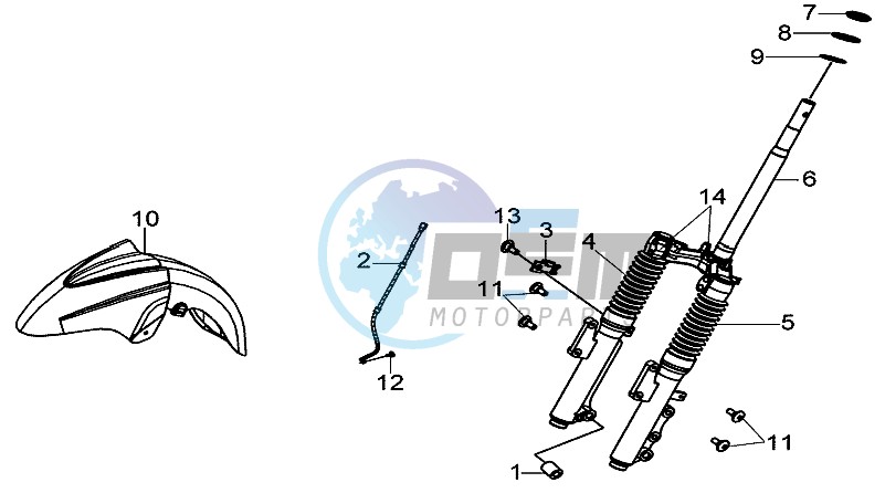 FRONT FORK / FRONT FENDER