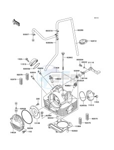 KLF300 KLF300-B18 EU GB drawing Cylinder Head