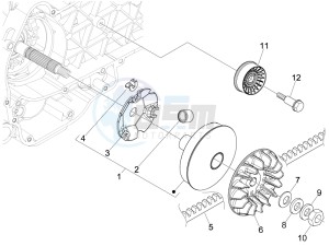 Beverly 250 Tourer e3 drawing Driving pulley