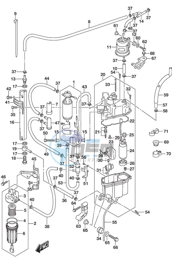 Fuel Pump/Fuel Vapor Separator