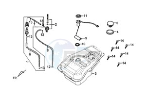 X'PRO 50 (45 KM/H) (AE05W4-EU) (L4-M1) drawing FUEL TANK / X'PRO 50 (45 KM/H) (AE05W4-EU) (L4-M1)