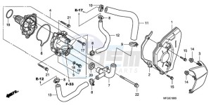 CB600FAA F / ABS CMF 25K drawing WATER PUMP