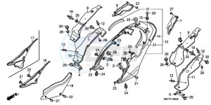 XL1000VA9 Europe Direct - (ED / ABS) drawing SEAT COWL/SIDE COVER