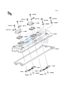 Z750S ZR750K6F FR GB XX (EU ME A(FRICA) drawing Cylinder Head Cover