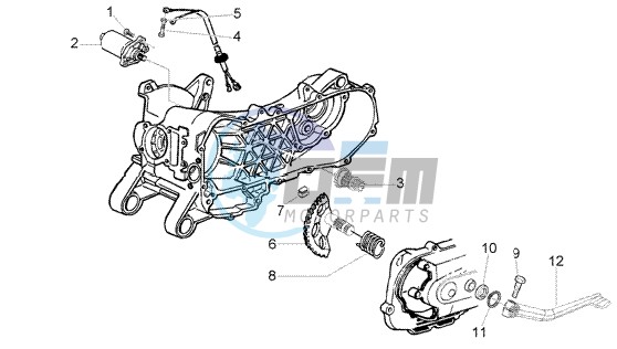 Starting motor-starter lever