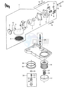 KZ 750 E (E1) drawing OIL PUMP_OIL FILTER -- 80 KZY 50-E1- -