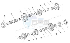 Breva V IE 1100 drawing Driven shaft