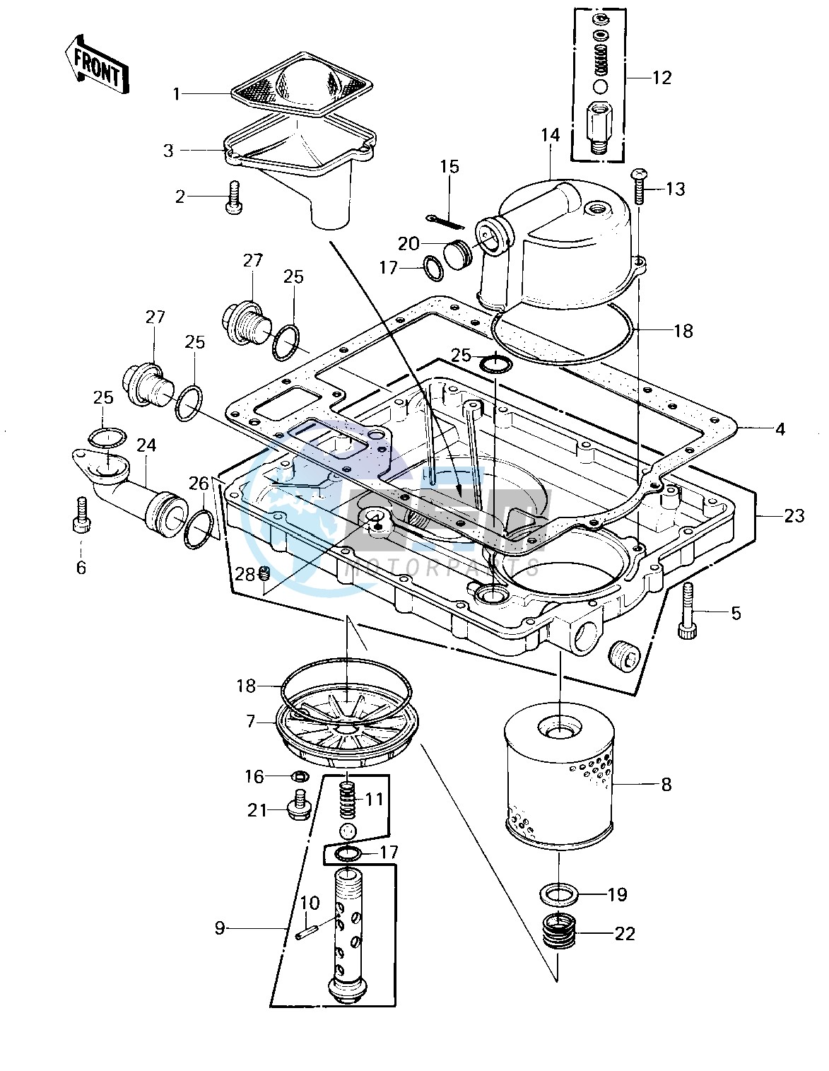 OIL PAN_OIL FILTER -- Till E_NO. 010637- -