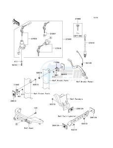 KL 650 E [KLR650] (E8F-E9F) E9F drawing IGNITION SWITCH