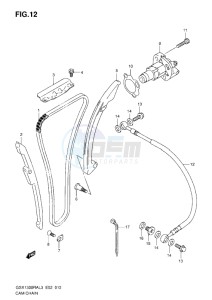 GSX1300R drawing CAM CHAIN