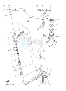 YZF-R1 YZF-R1M 998 R1 (2SG1 2SG2) drawing REAR MASTER CYLINDER