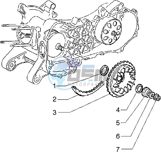 Driving half pulley