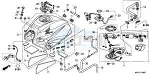 CBR600FAC drawing FUEL TANK