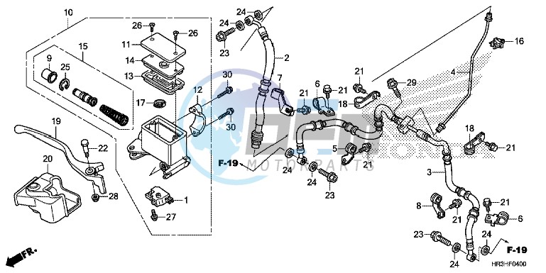 FRONT BRAKE MASTER CYLINDER