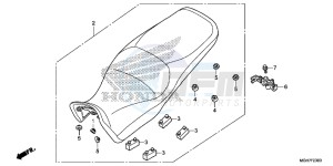 VFR1200XF CrossTourer - VFR1200X 2ED - (2ED) drawing SEAT