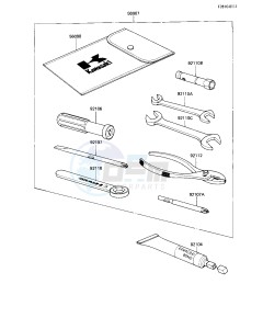 KZ 250 W [LTD BELT] (W1) [LTD BELT] drawing OWNER TOOLS