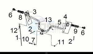 JOYMAX Z+ 125 (LW12W2-EU) (E5) (M1) drawing STRG. HANDLE COMP