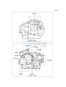 VN 1600A A[VULCAN 1600 CLASSIC] (A1-A3) [VULCAN 1600 CLASSIC] drawing CRANKCASE BOLT PATTERN-- A3- -