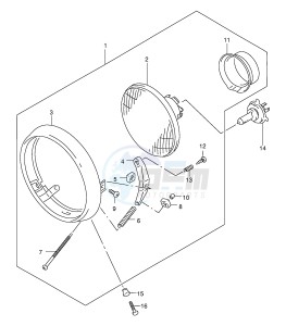 GZ250 (E1) drawing HEADLAMP (E24)