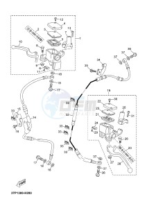 YP125R X-MAX125 X-MAX125 (2ABG) drawing FRONT MASTER CYLINDER