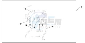 CBR1100XX SUPER BLACKBIRD drawing PANNIER STAY