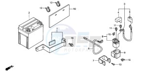 CG125 drawing BATTERY (2)