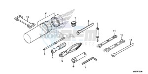 TRX500FM1E TRX500FM1 Europe Direct - (ED) drawing TOOLS