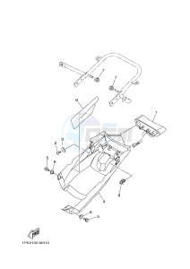 YFM700R YFM700RE RAPTOR 700R (1PE6 1PE7 1PE8) drawing TAILLIGHT 2