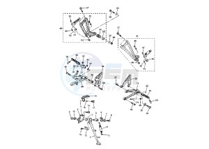YZF R46 600 drawing STAND- FOOTREST