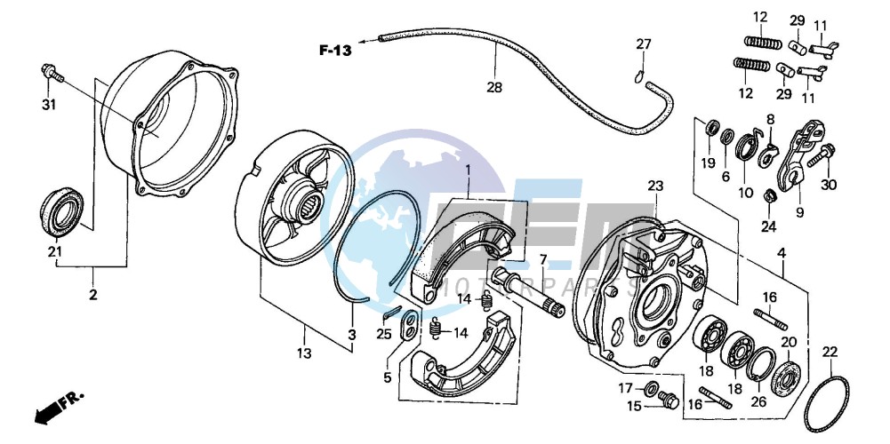 REAR BRAKE PANEL