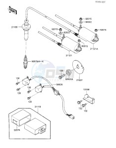 ZX 900 A [NINJA] (A3) NINJA 900 drawing IGNITION