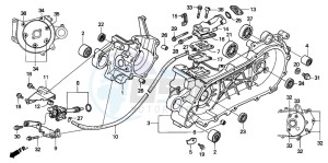 SJ50 BALI drawing CRANKCASE/OIL PUMP