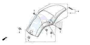 CR80R drawing REAR FENDER