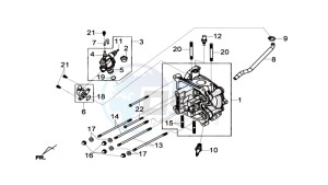 JOYMAX 125 drawing CYLINDER HEAD CPL