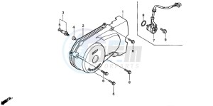 CG125M drawing LEFT CRANKCASE COVER (1)