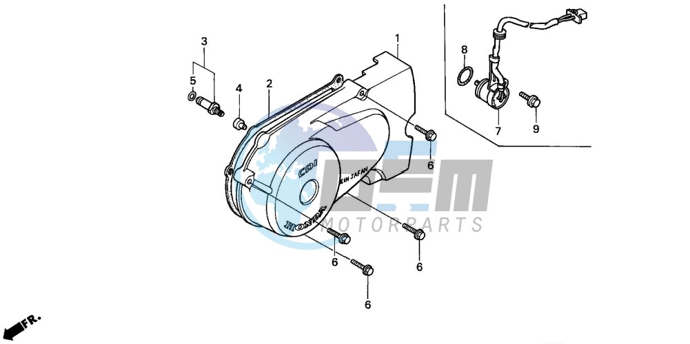 LEFT CRANKCASE COVER (1)