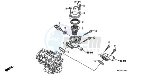 CBR600RRA E drawing THERMOSTAT