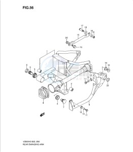 VZ800K9 drawing REAR SWINGING ARM