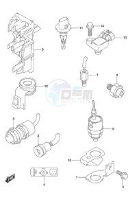 DF 20A drawing Sensor/Switch Tiller Handle w/Power Tilt