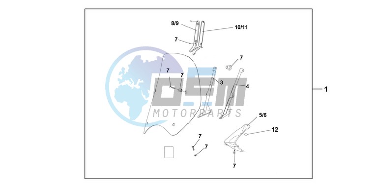 TUV WINDSHIELD SH125 150