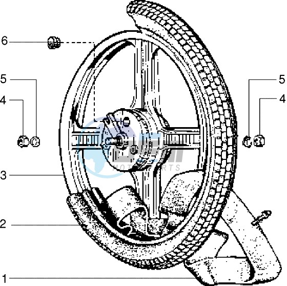 Alloy front wheel